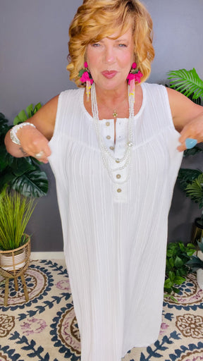 Oceanside Brunch Off White Dress - DR170OW