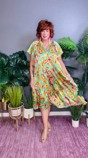 Tropical Breeze Midi Dress - DR087MU