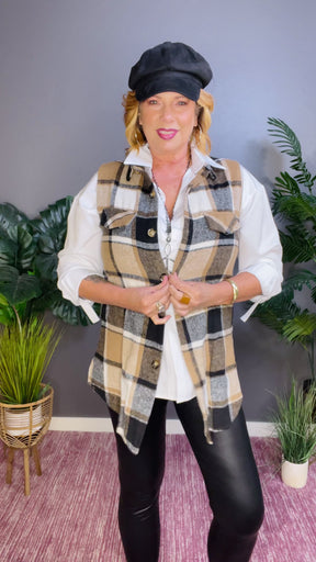 Plaid To The Bone Vest