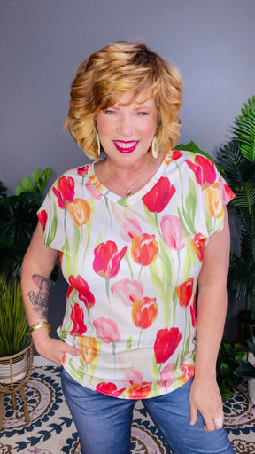 Tiptoe Through The Tulips Top - S726MU