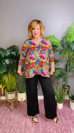 Set To Stun Top And Pant Set - SET009BK