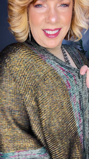 Cute To Cover Gold And Black Shawl - OT037GB