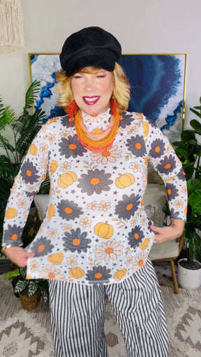 Groovy Gourds Top - YF002WH