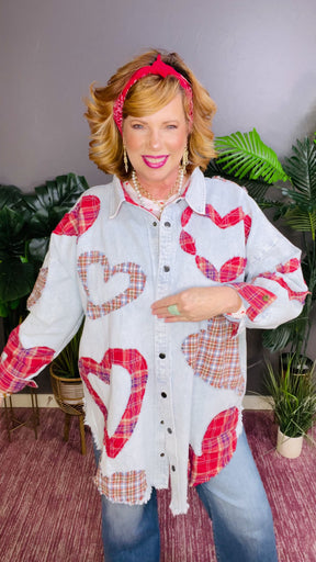 Listen To Your Heart Denim Top - S280DN