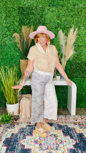 Garden Meets Glam Raw Hem Jeans