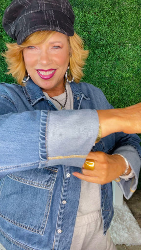 Denim State Of Mind Oversized Denim Jacket