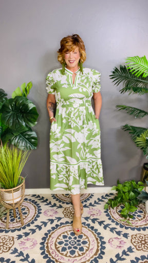 Petals In The Breeze Dress - DR175GN