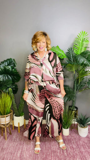 Art In Motion Abstract Pants - P045MU