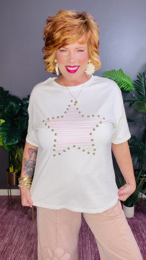 Reach For The Stars Stud Detail Top