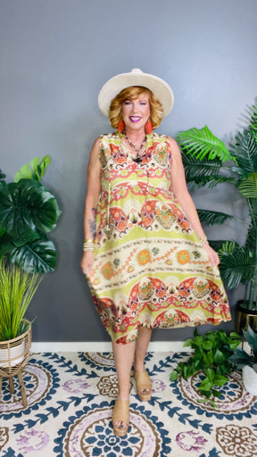 Raised On Sunshine Dress - DR165GN