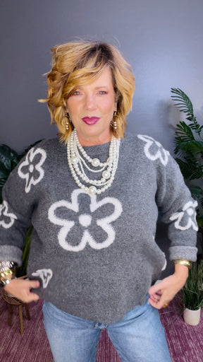 Soft As Flowers Sweater
