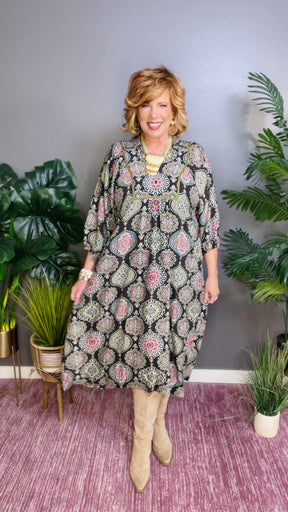 Join The Movement Midi Dress - DR029BK