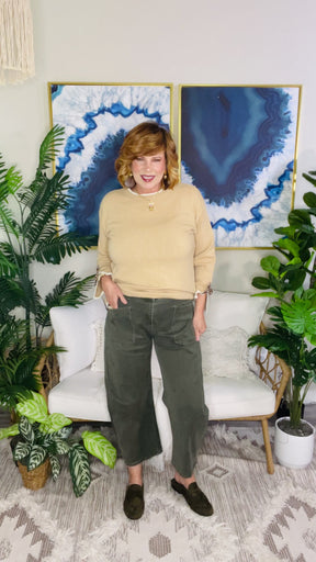Rustic Charm Clover Ankle-length Barrel Jeans