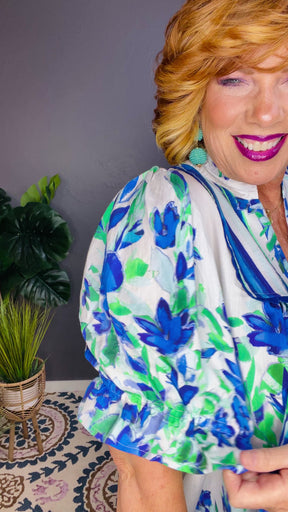 Too Cute To Handle Blue Top - S686BL