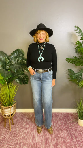 Ava Bytos High Rise Wide Leg Jeans with Pockets