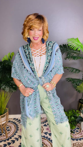 Paradise By The Sea Kimono - OT175GN