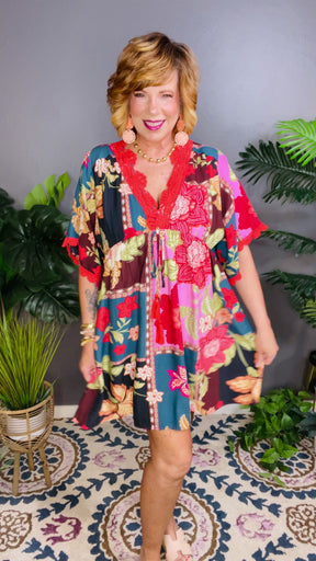 Work Of Art Abstract Print Dress