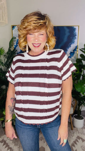 Simply Sweet Stripes Knit Sweater