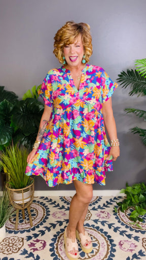 Just A Bit Flirty Dress - DR189PB