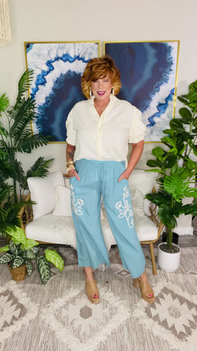 Summer Tides Jade Pants - P124JD