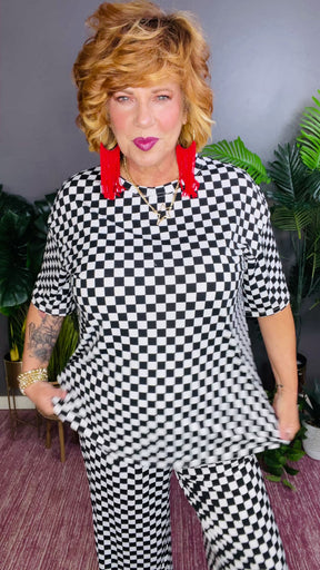 Style Check Black 2pc Set