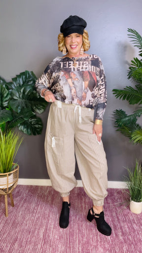 Bows For Days Lantern Pants - P002TA