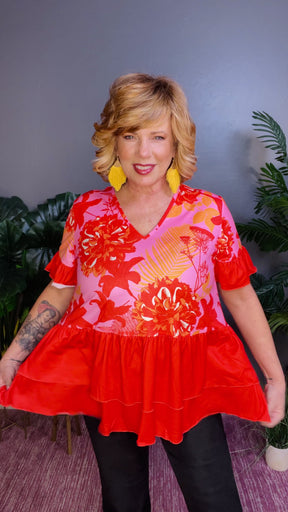 Floral Never Fails Top - S091PK