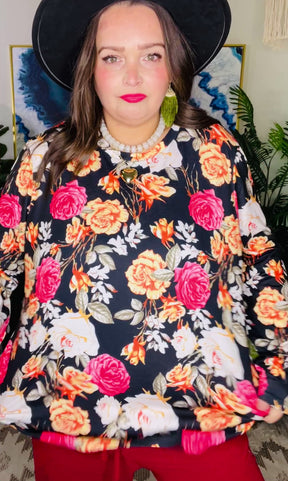 Stop And Smell The Roses Top - S982MU