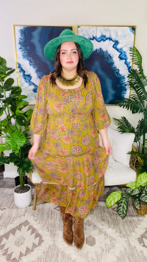 Boho In Bloom Dress - DR269OL