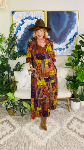 Wander With Me Boho Dress - DR282GO