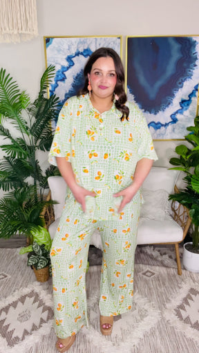 Citrus Coast Top And Pant Set - SET055BG