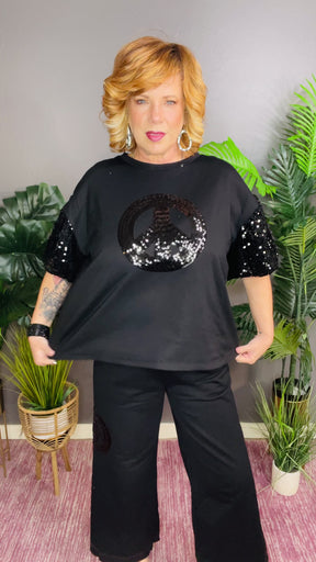 Let Your Peace Shine Top - S241BK