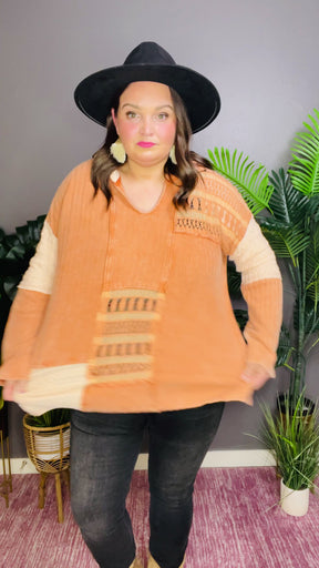 Style Runs Deep Rust Top - S127RU