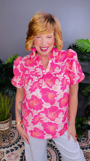 Main Street Muse Pink Top