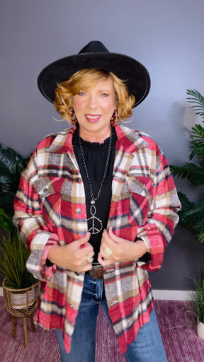 Plaid About You Shacket