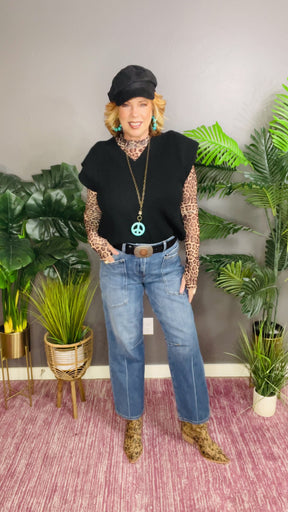 Sutton 4 Way Stretch Mid Rise Barrel Jeans