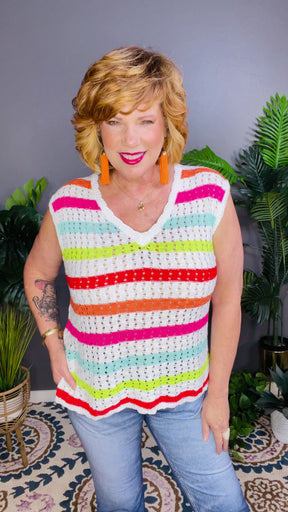 All About Stripes Sweater Top