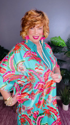 Made For You Mint Mix Kimono - OT159MT