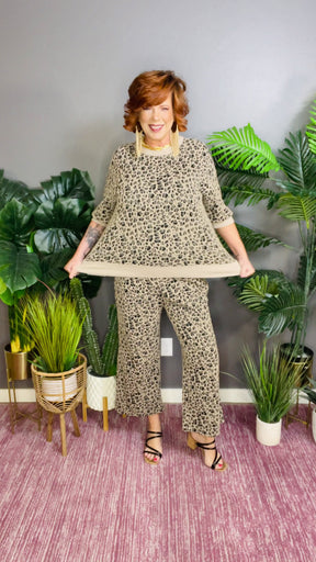 Cozy Crush Top And Wide Leg Pant Set