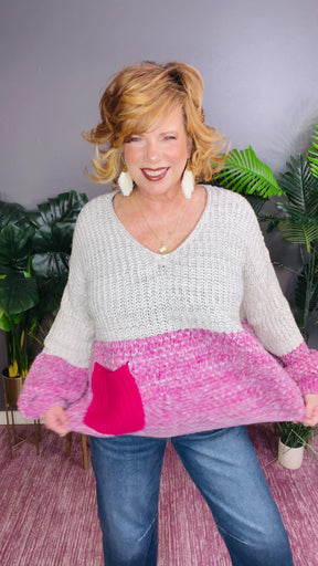 My Favorite Kind Magenta Sweater - S253MG