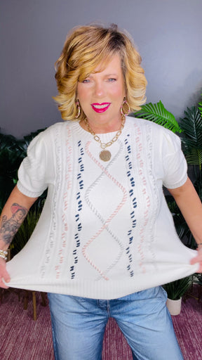 Sweet Intentions Cable Knit Sweater