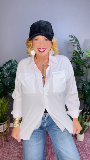 The Ultimate Must Have Button Up Top (2 Colors)
