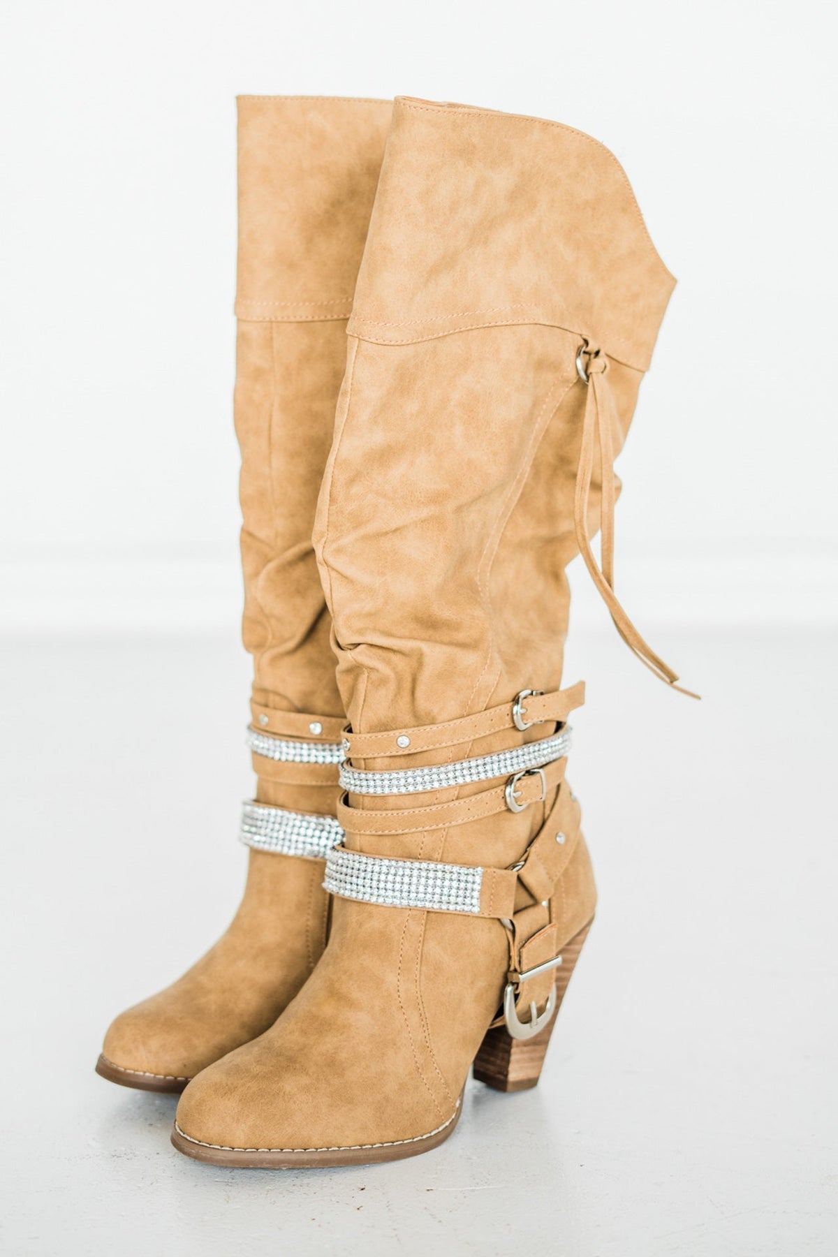 Stacey Boots in Nude