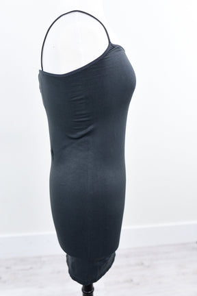 Charcoal Gray Cami Slip Dress (Sizes 12-18) - SLP004CG