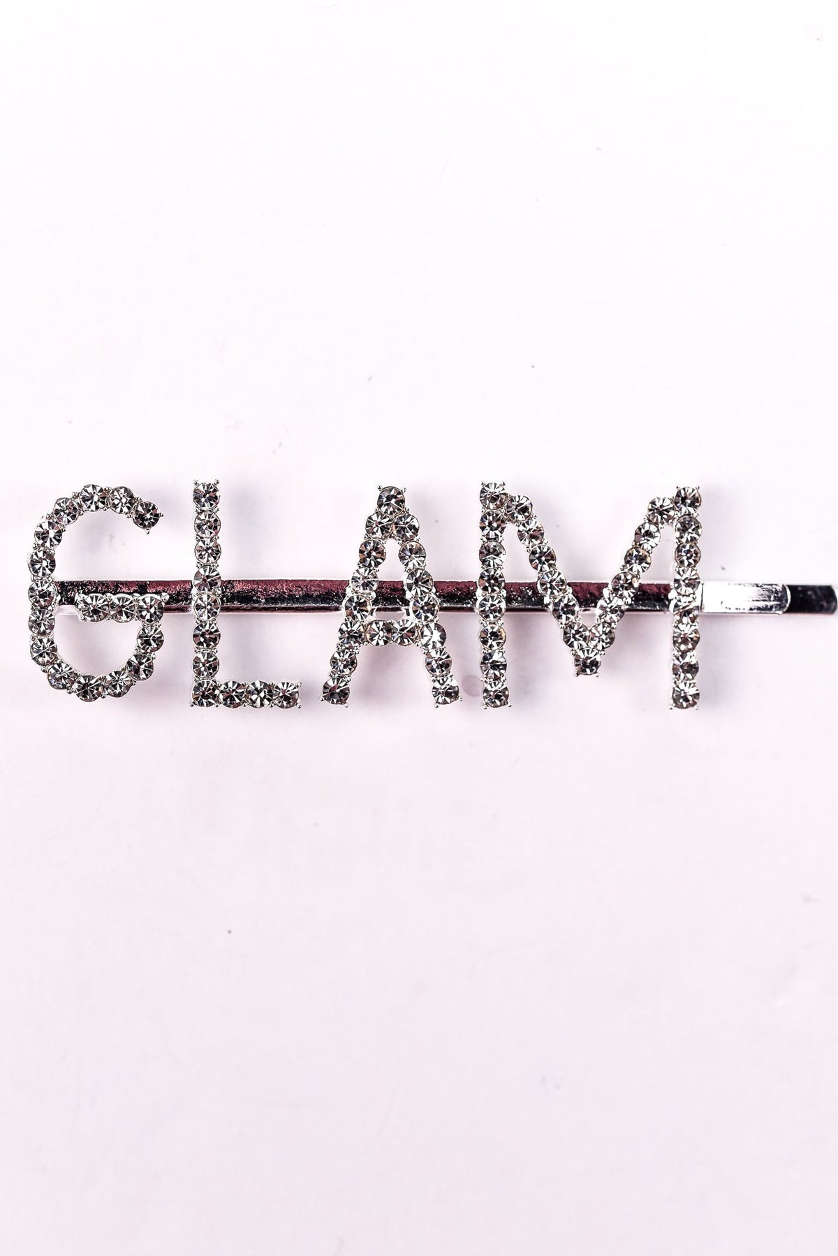 'Glam' Silver Bling Hair Clip - CLP158SI