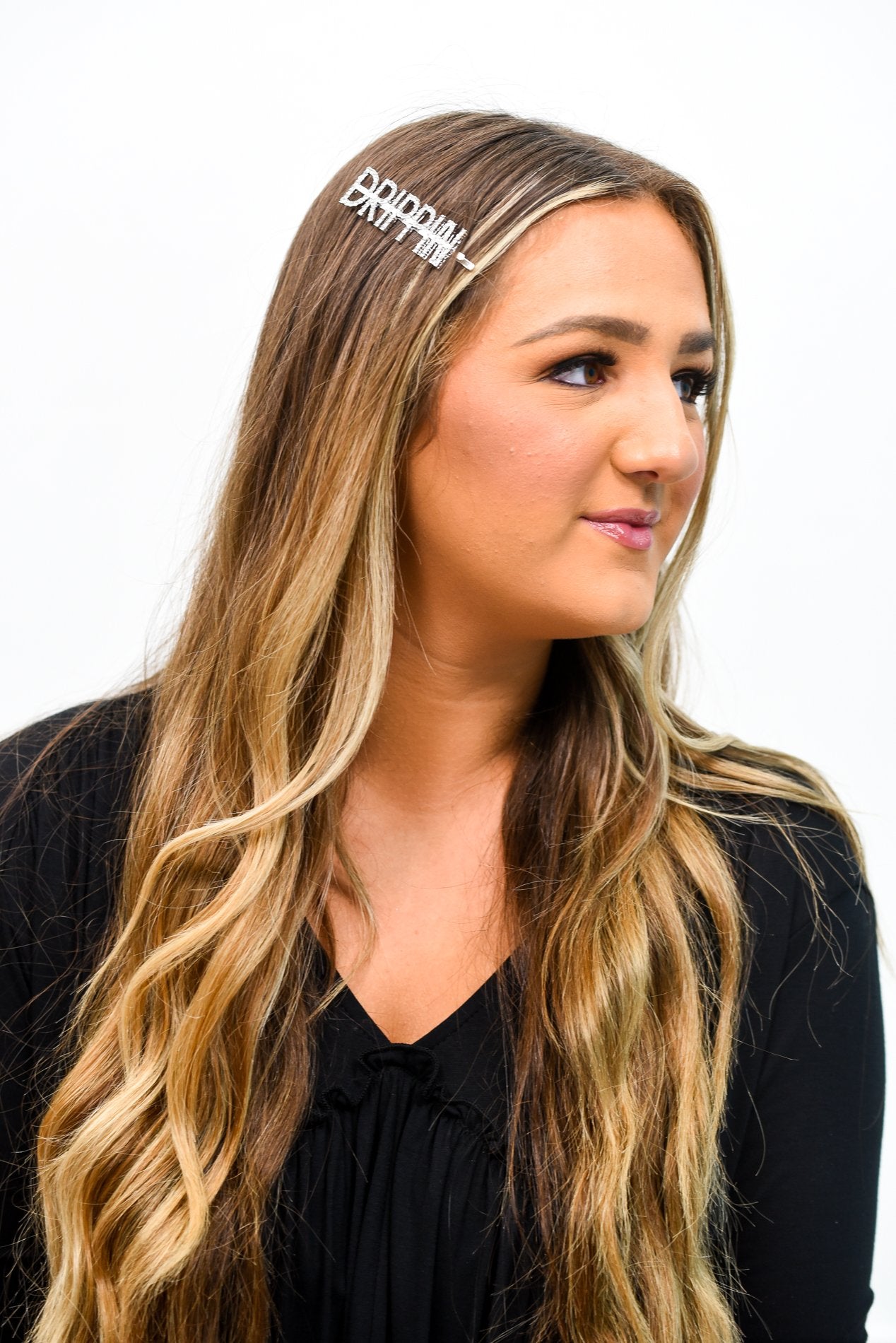 'Drippin' Silver Bling Hair Clip - CLP157SI