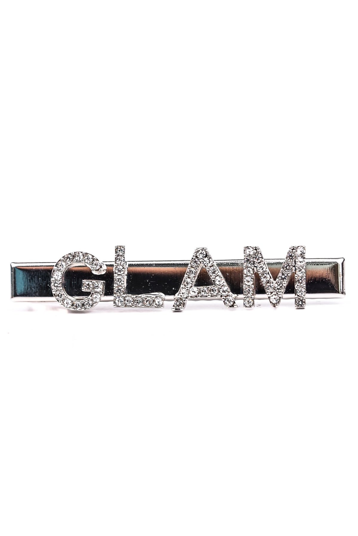 'Glam' Silver Bling Hair Clip - CLP172SI