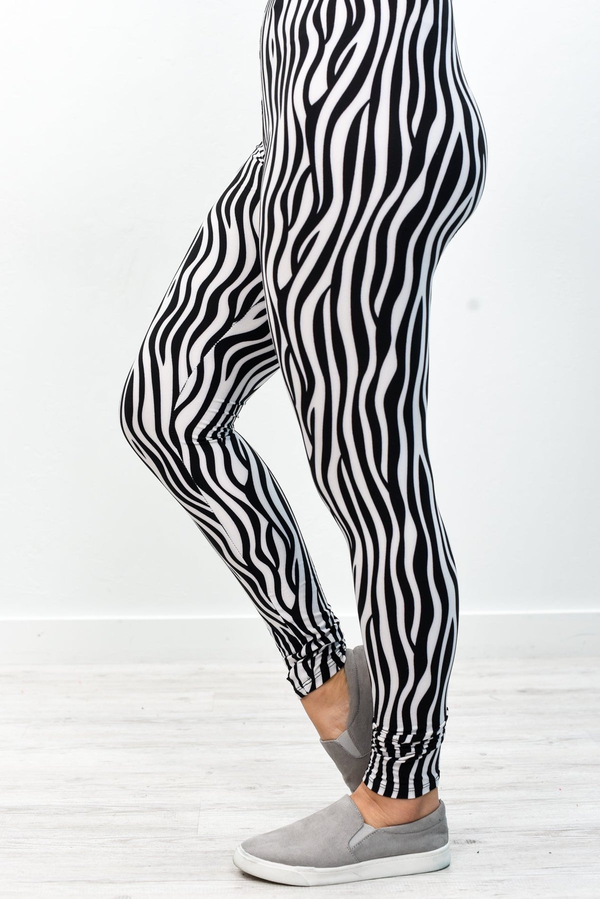 Black/White Printed Leggings (Sizes 4-12) - LEG2606ZE
