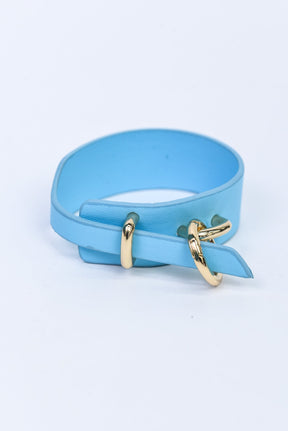 Blue Wrap Buckle Bracelet - BRC2971BL