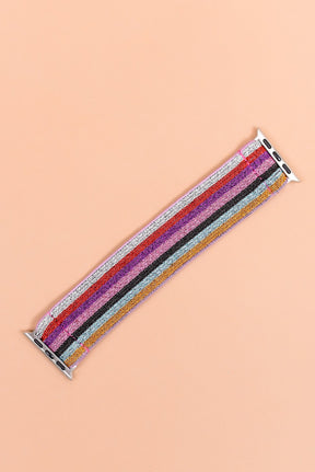 Multi Color Striped Apple Watch Band (38/40MM)- WB001MU